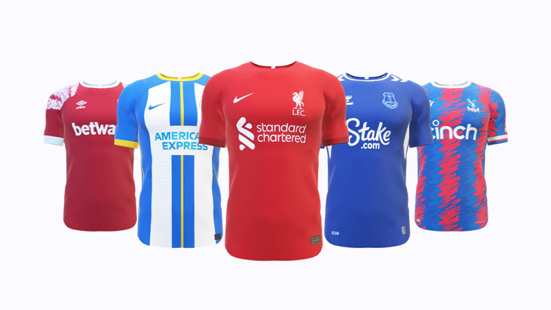 3D Premier League Team Shirts Season 2022-23