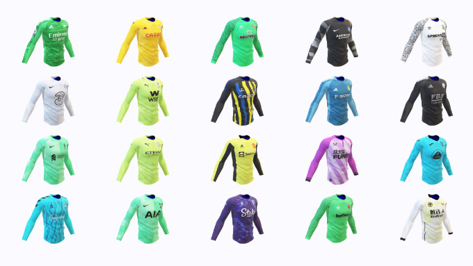 3D Premier League Goalkeeper Team Shirt (2021-22)