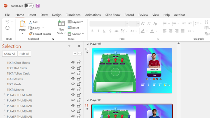 MS PowerPoint Selection Pane